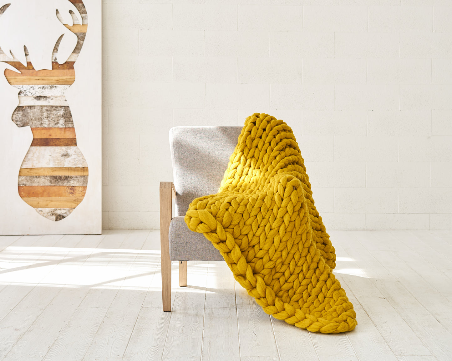Chunky Merino Wool Blanket