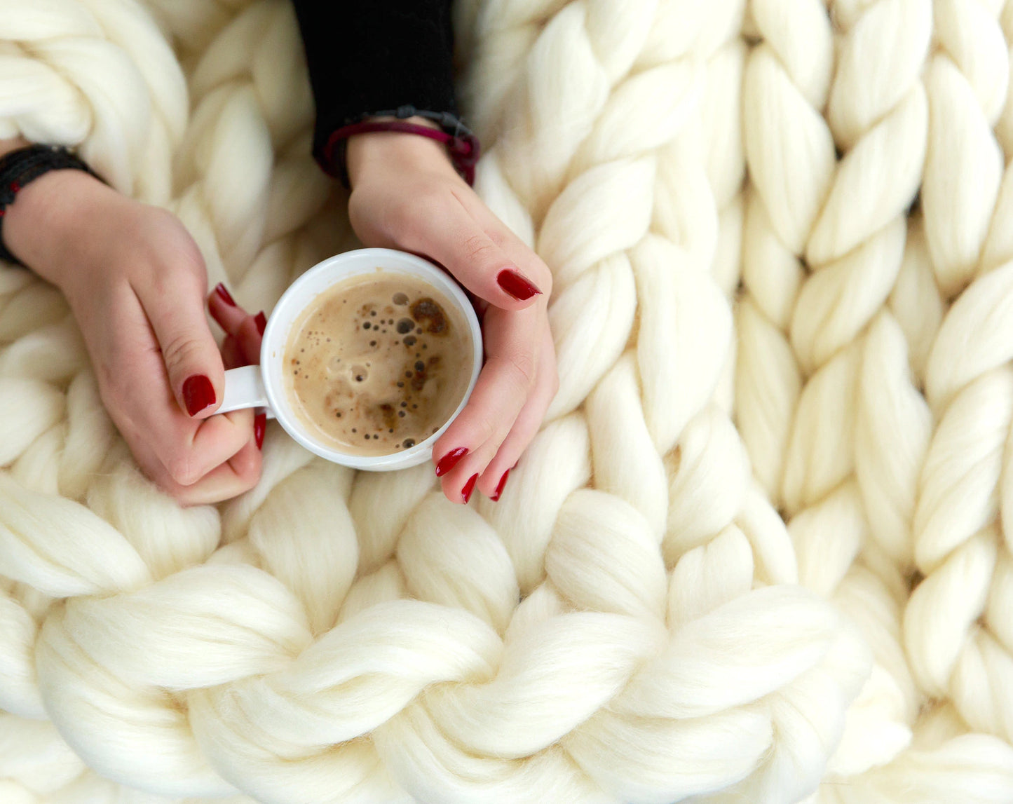 Chunky Merino Wool Blanket
