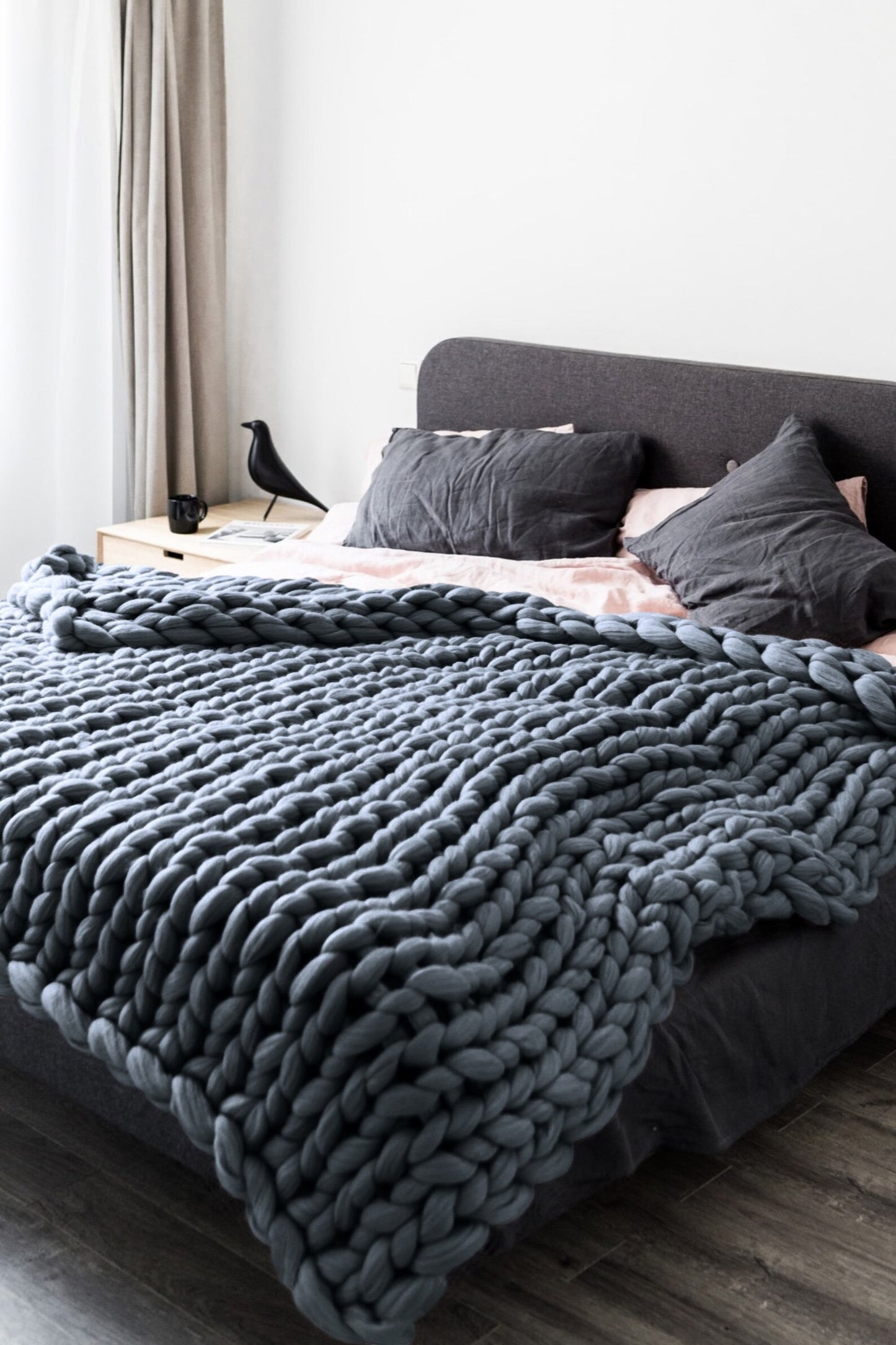 Chunky Merino Wool Blanket
